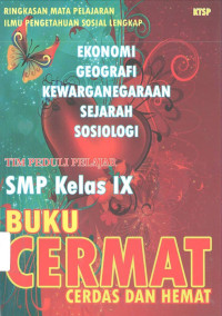 Buku Cermat: Cerdas dan Hemat, SMP Kelas IX