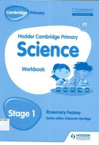 Hodder Cambridge Primary Science: Workbook Stage 1