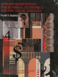 Applied Mathematics For Business, Economics, and The Social Sciences