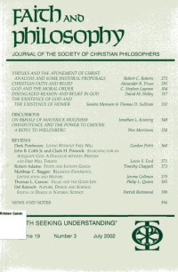 Volume 19 No.3 July 2002: Faith and Philosophy