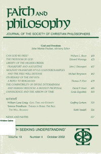 Volume 19 No.4 October 2002: Faith and Philosophy