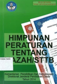 Himpunan Peraturan Tentang Ijazah/ STTB