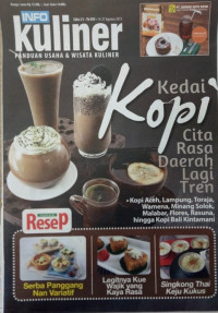 Tabloid Resep Edisi 21 Agustus 2015: Info Kuliner: Panduan Usaha & Wisata Kuliner