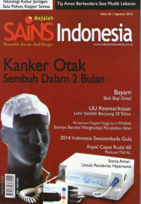 Majalah Sains Indonesia Edisi 20 | Agustus 2013